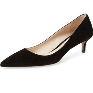 COPY - YDN Women Low Kitten Heel Pumps Pointed To…